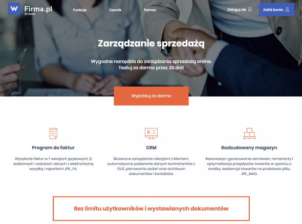 wFirma.pl - zarządzanie sprzedażą