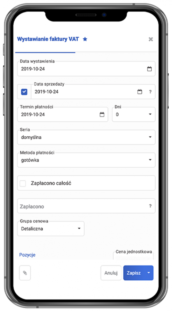 aktualizacja systemu wfirma.pl