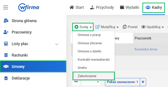 zwolnienie ze świadczenia pracy