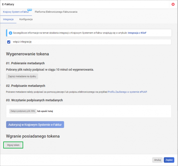ksef w systemie wfirma