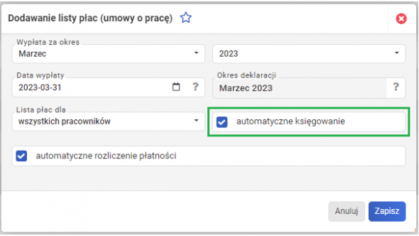 księgowanie składek społecznych